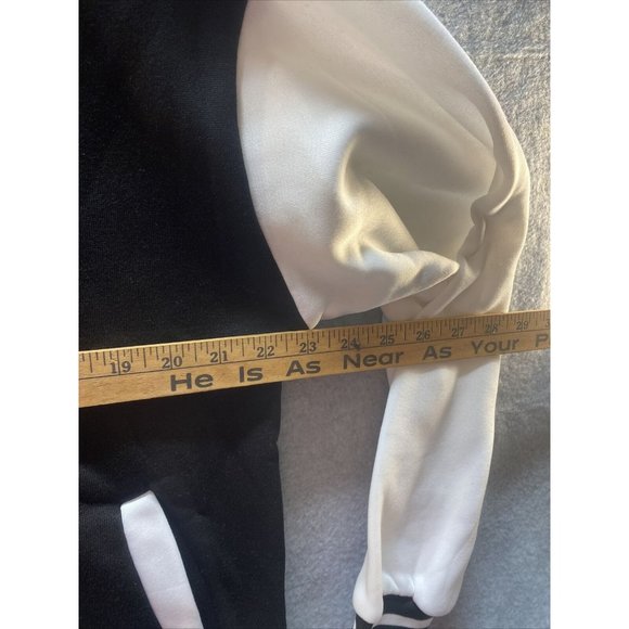 VARSITY Jacket M Black Alaska CUTE Criminal BEAR Arrested Logo Back Streetwear - Picture 5 of 7